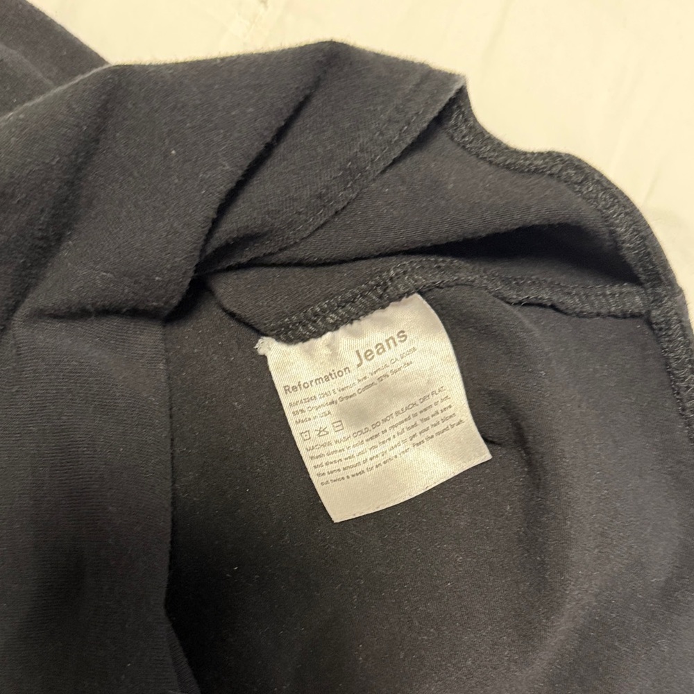 Reformation Black Buttoned Top - image 3